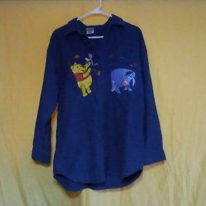 Vintage Women's Disney Shirt with Pooh and Eeyore